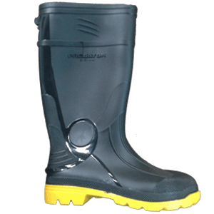 Botas de goma PVC con punta de acero para hombre